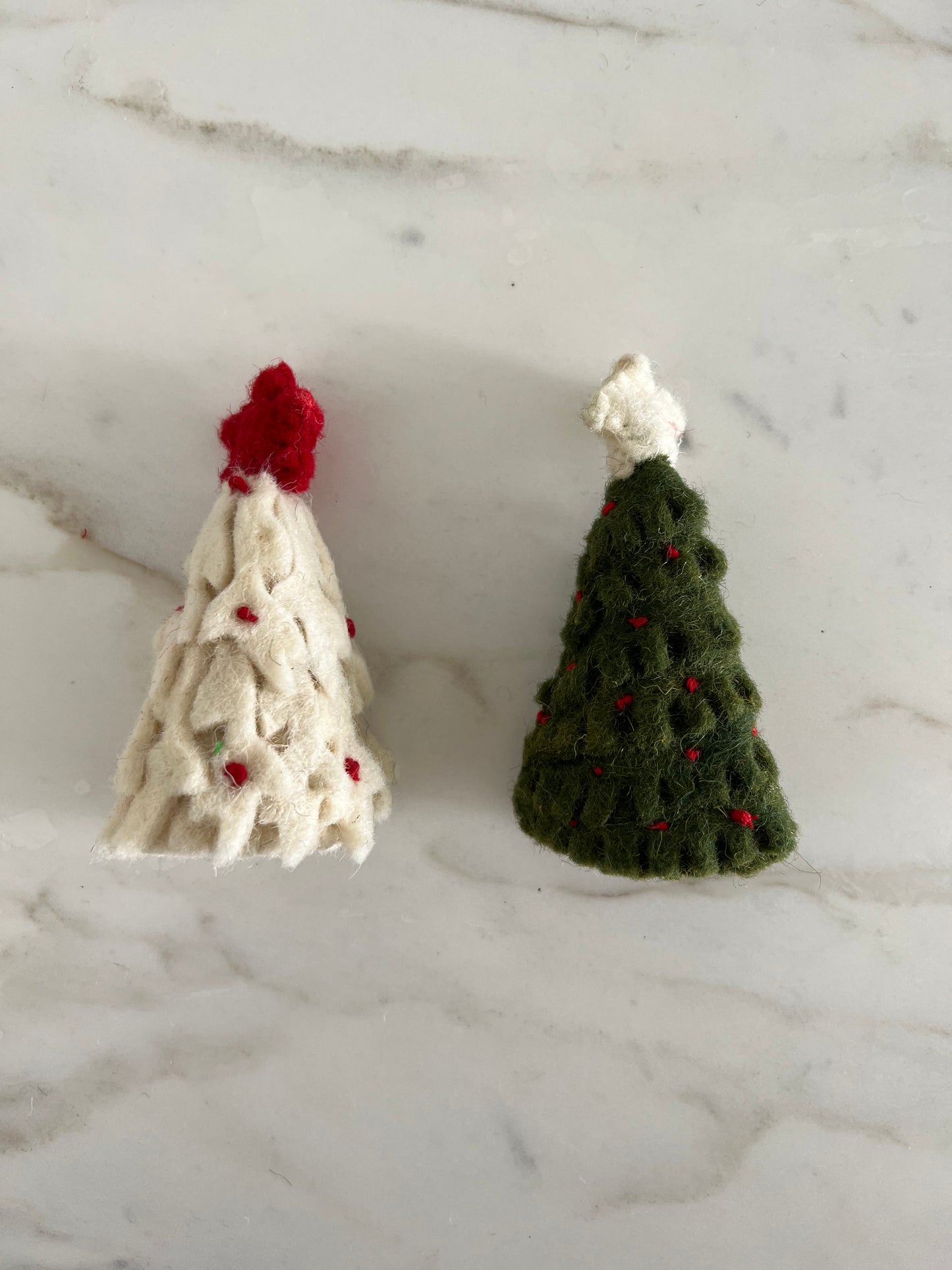 Handmade Wool Felt Tree Bottle Topper