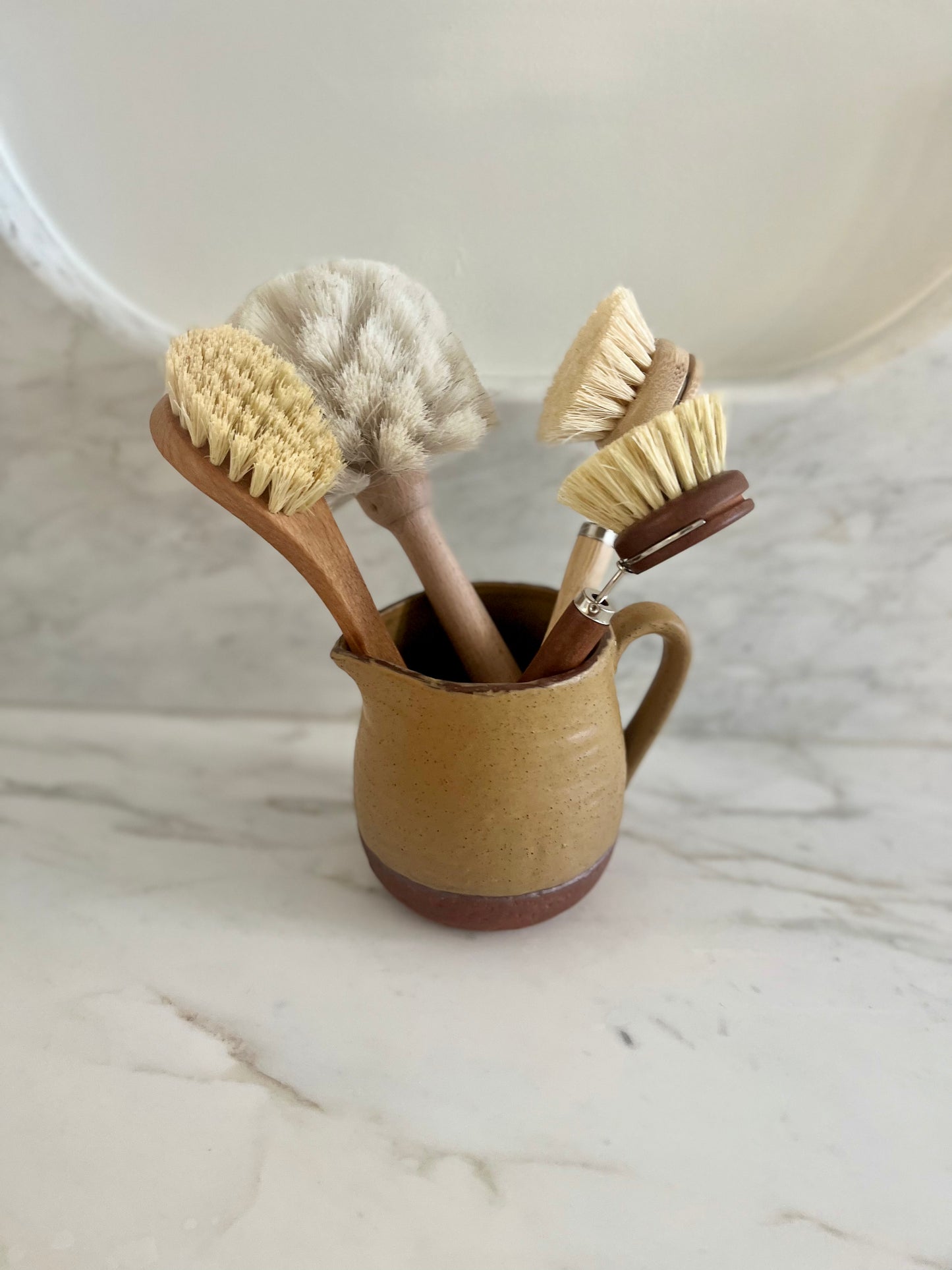 Dark Brown Beech Wood Dish Brush