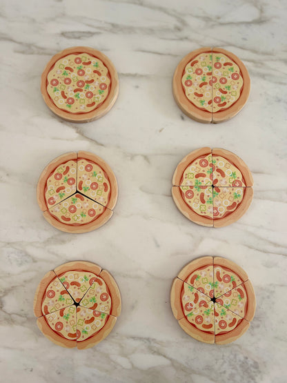 Wooden Pizza Fraction Learning Kit