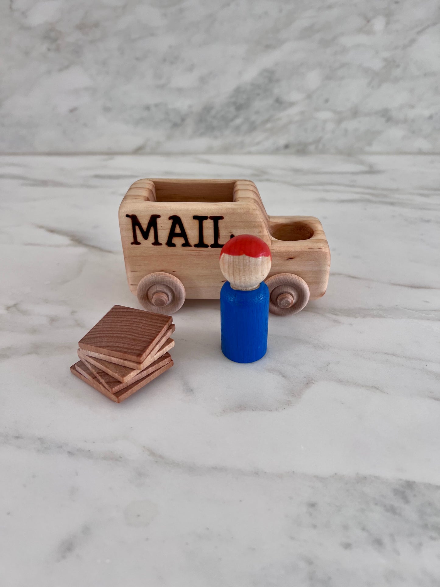 Wooden Mail Truck