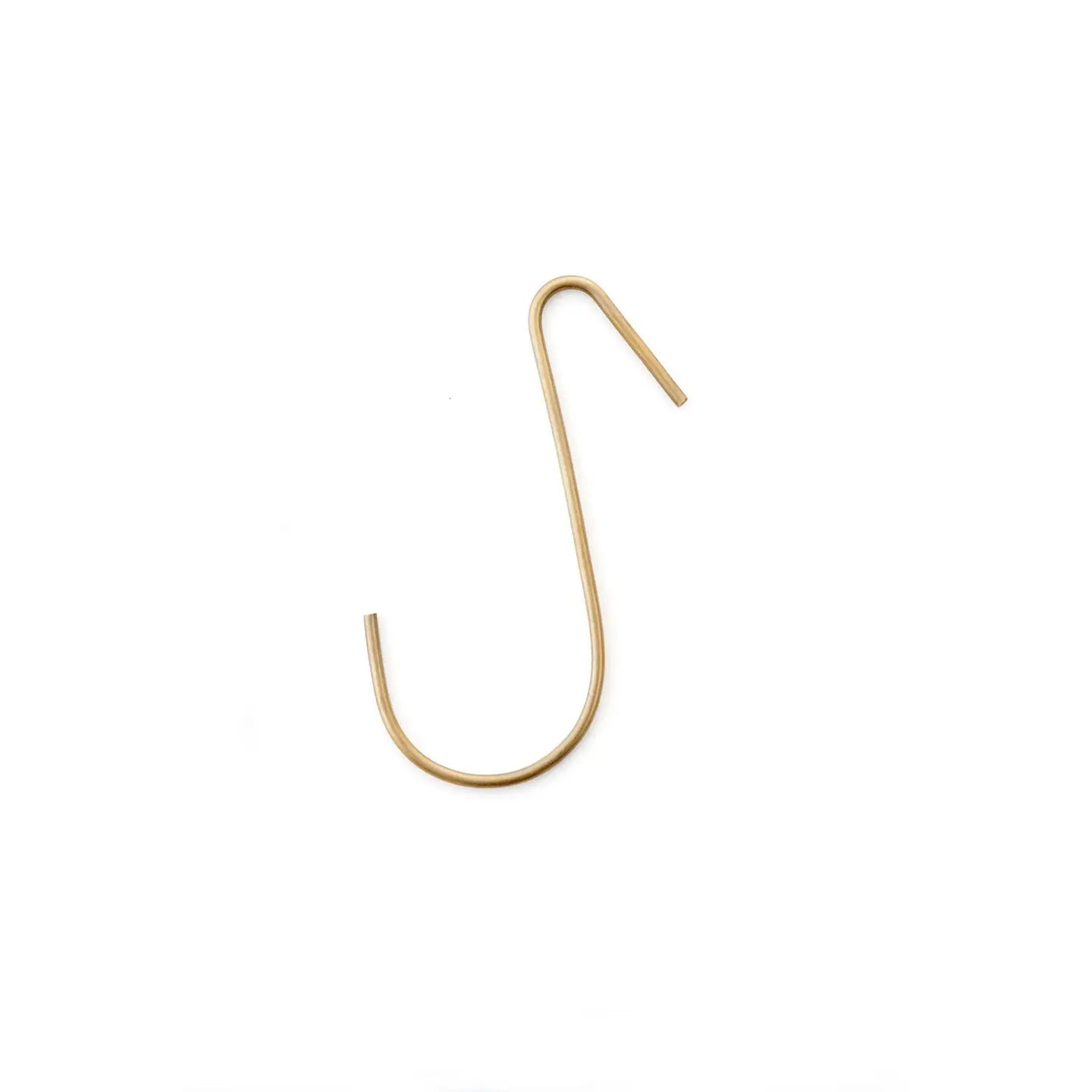 Brass Towel Bar & Brass "S" Hooks