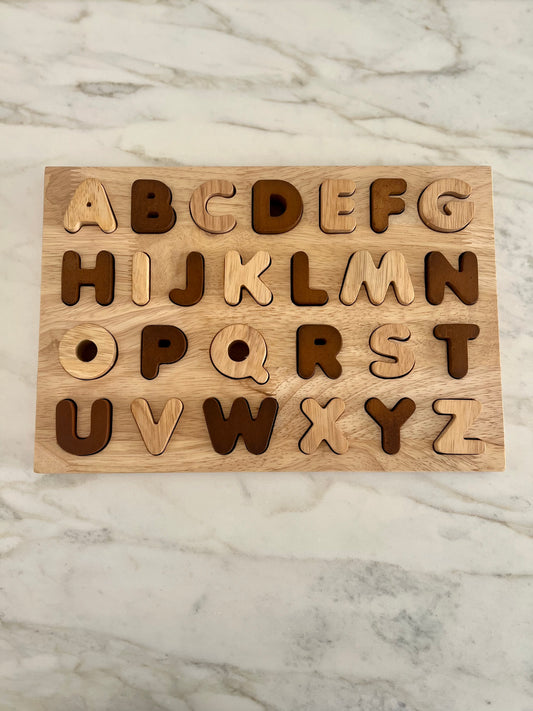 Wooden Capital Letter Puzzle