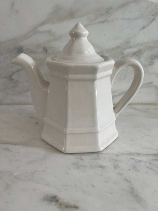 Small Minature White Tea pot