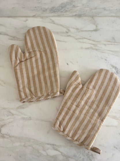 Stripe Oven Mitt
