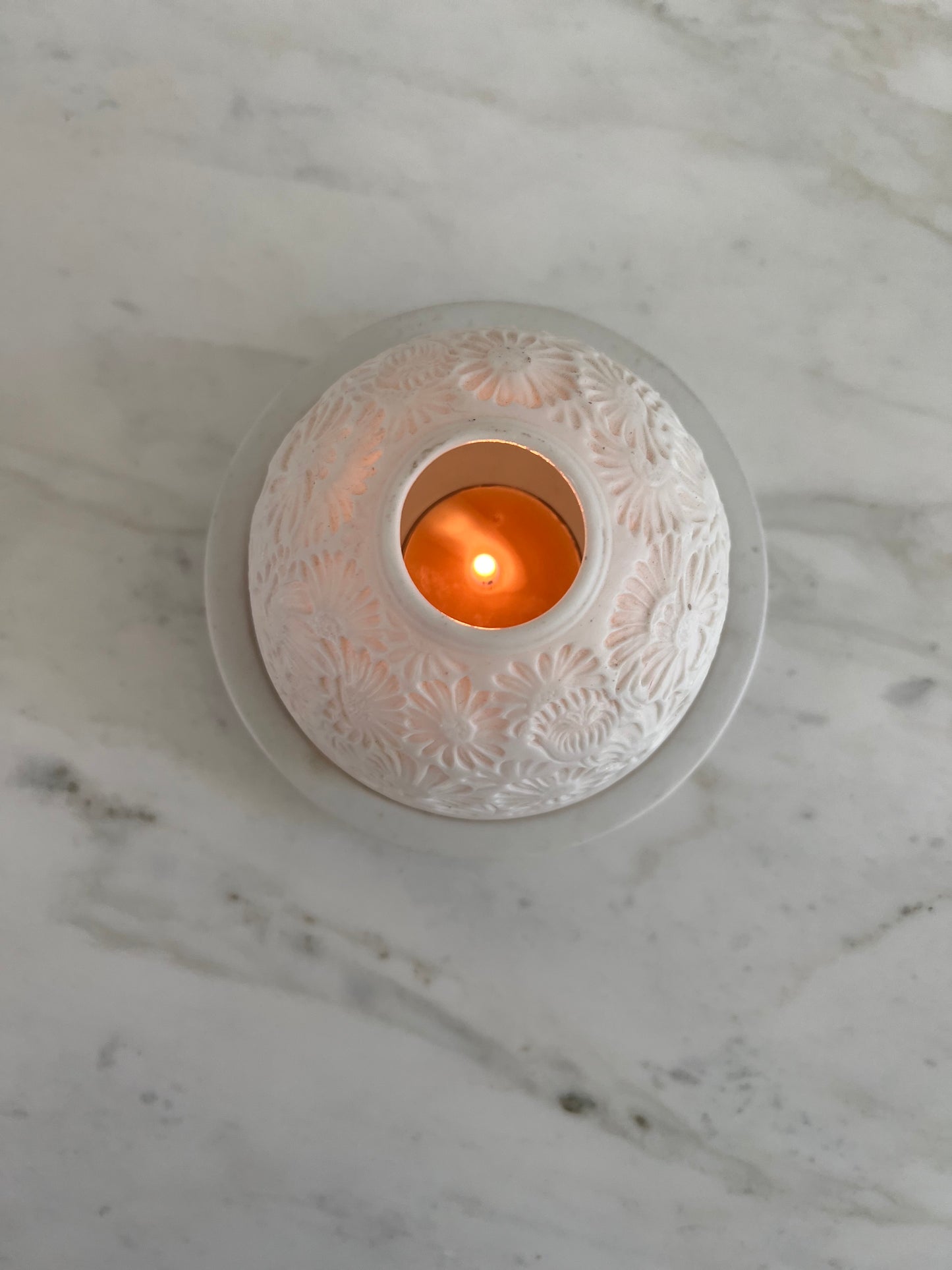 French Porcelain Votive Light