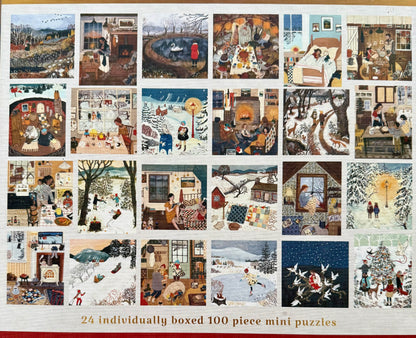 Advent Calendar -Set of 24 Mini 100 piece puzzles