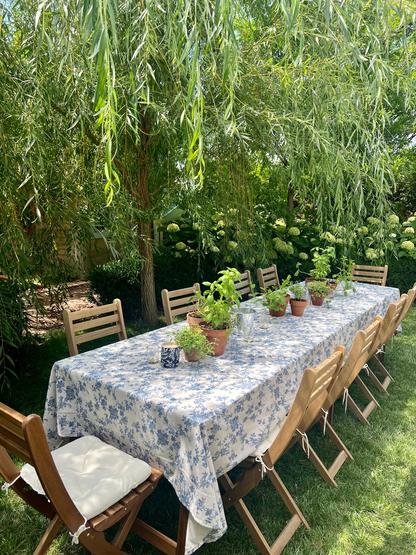 Blue & White TableCloth