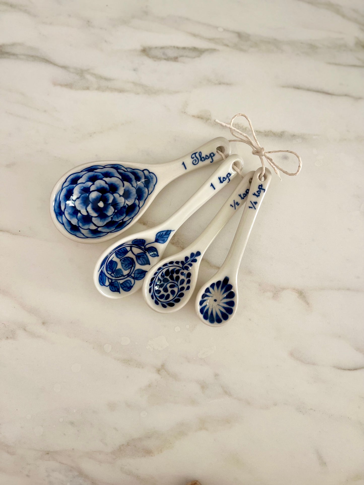 Blue & White Measuring Spoons