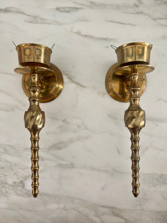 Vintage Brass Wall Sconces