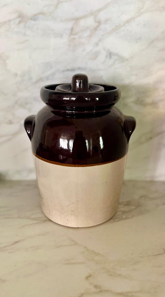 Vintage Crock with Lid