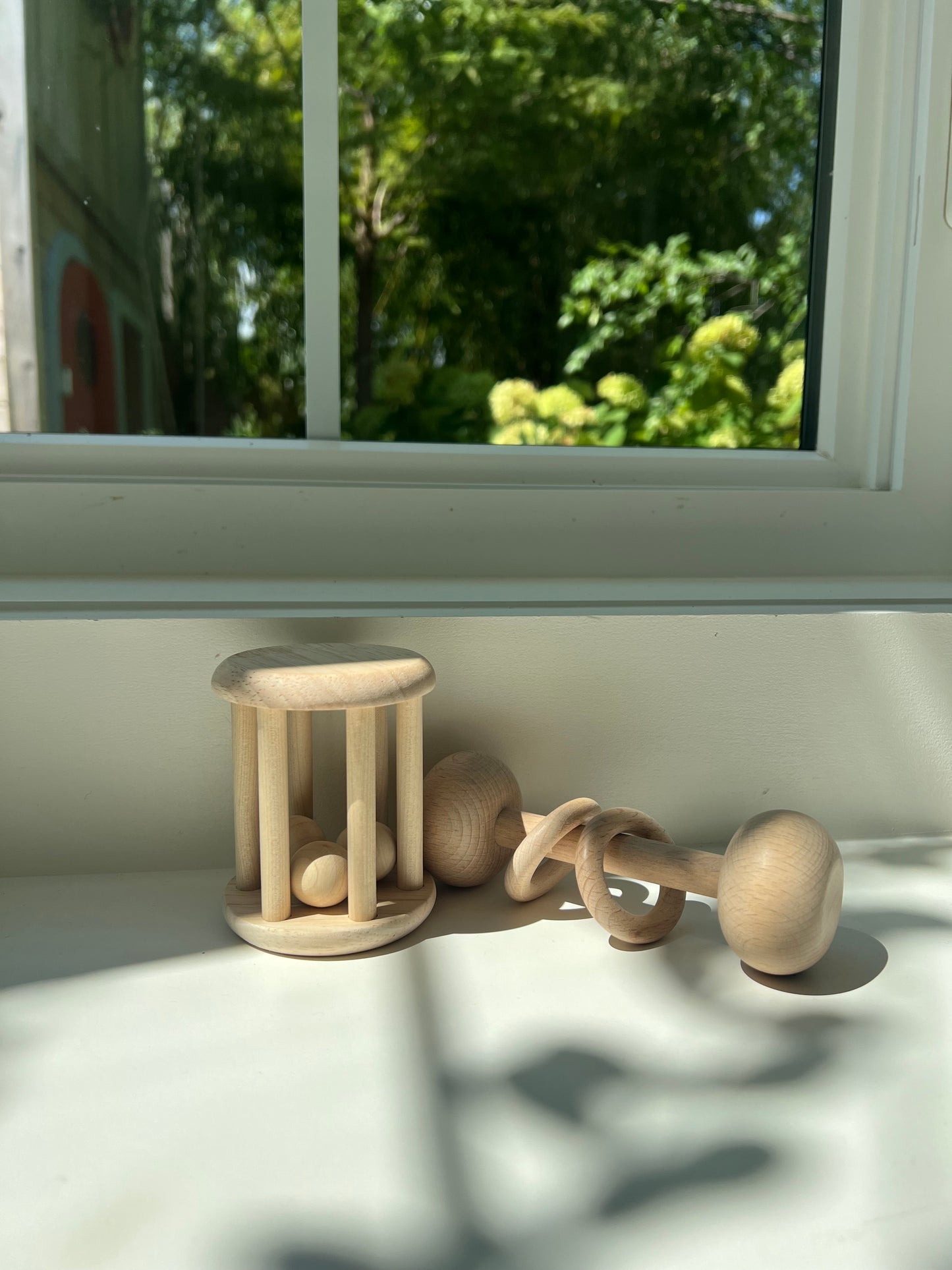 Classic Beech Wood Baby Rattle