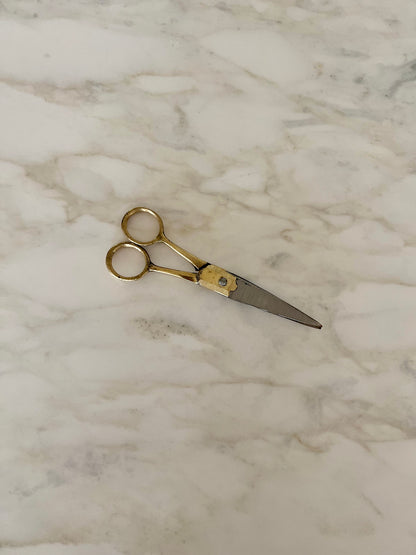 Petite Brass Handle Scissors