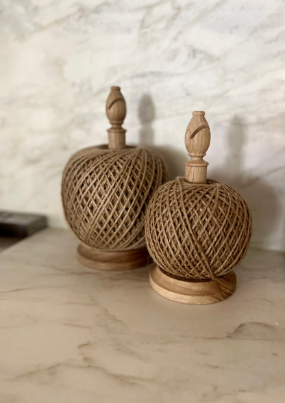 Oak Twine Stand with Jute