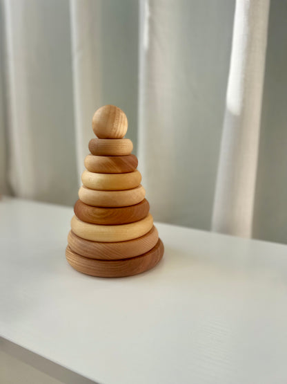 Natural Wooden Stacking Toy