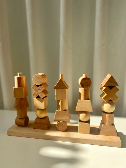 Wooden Montessori Stacking Toy