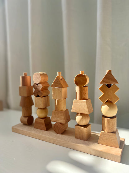 Wooden Montessori Stacking Toy