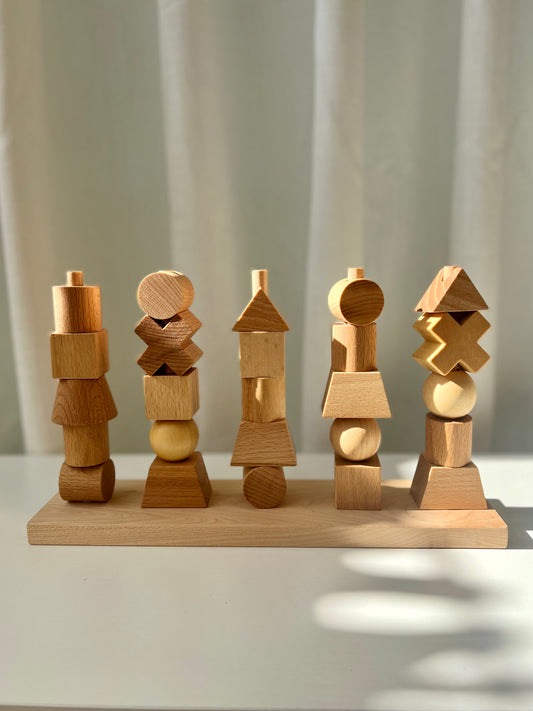 Wooden Montessori Stacking Toy