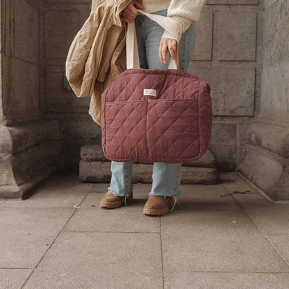 Adjustable Quilted Diaper Bag