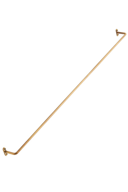 Brass Towel Bar & Brass "S" Hooks